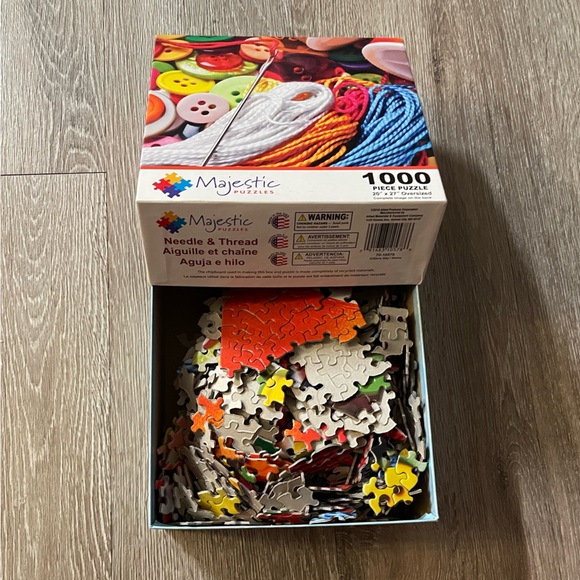 EUC Majestic “Needle and Thread” 1000 Piece Colorful Puzzle - Picture 3 of 8